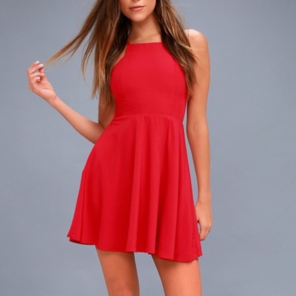 Lulu’s Call to Charms Lined Racerback Skater Dress - Picture 2 of 12